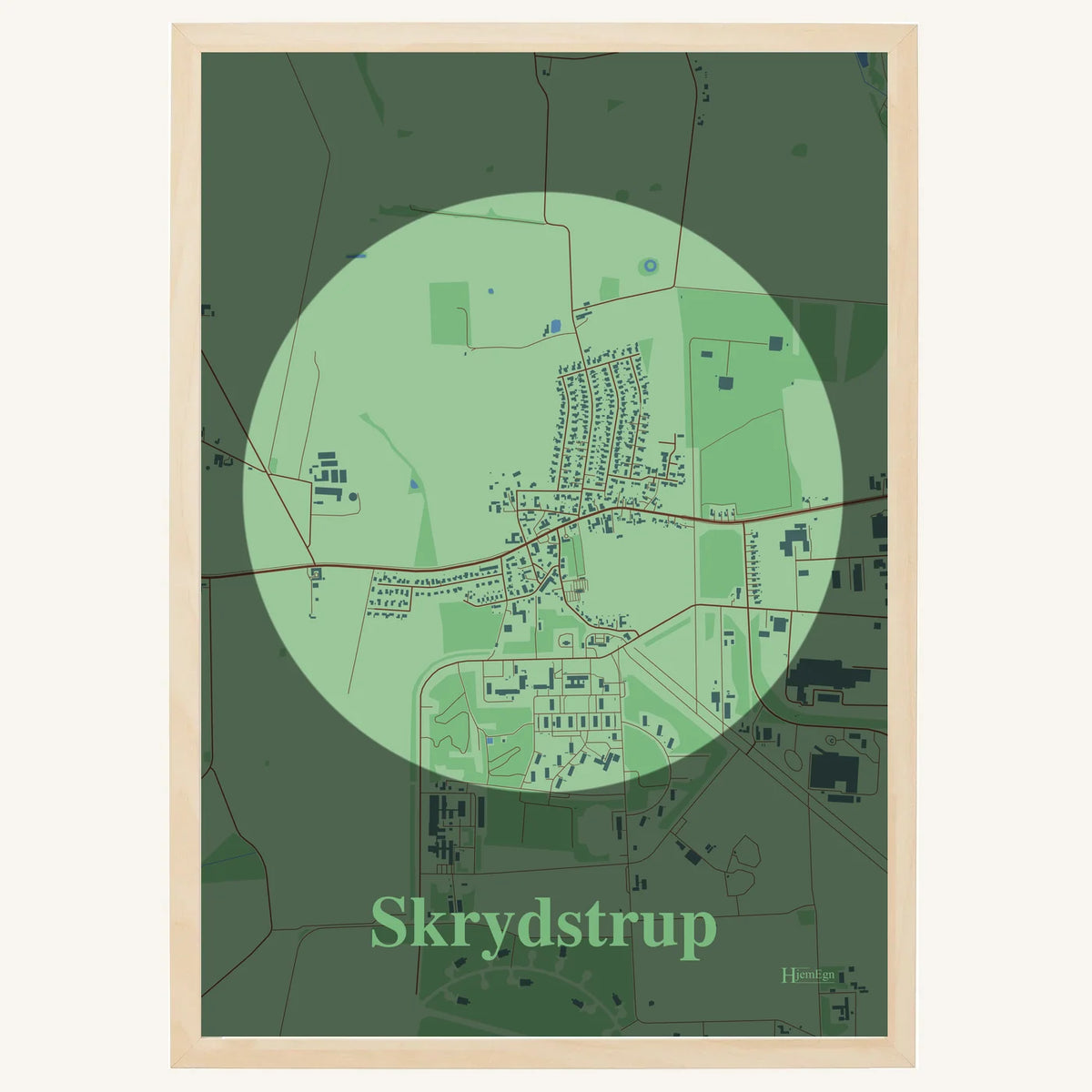 Skrydstrup plakat – Centrum 2026 – Lys pastel grøn