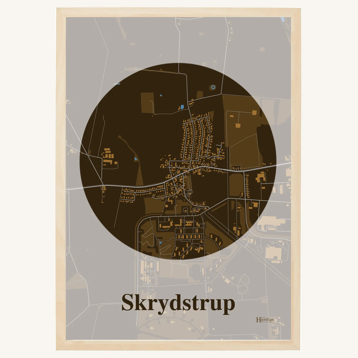 Skrydstrup plakat – Centrum 2026 – Mørk brun