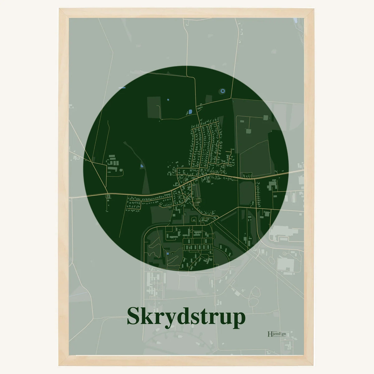 Skrydstrup plakat – Centrum 2026 – Mørk grøn