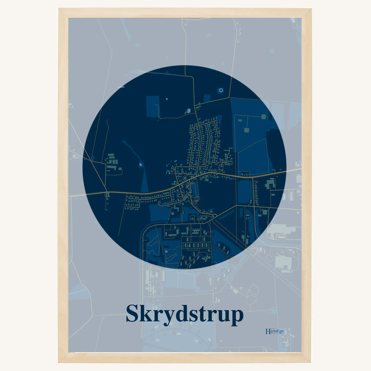 Skrydstrup plakat – Centrum 2026 – Mørk blå