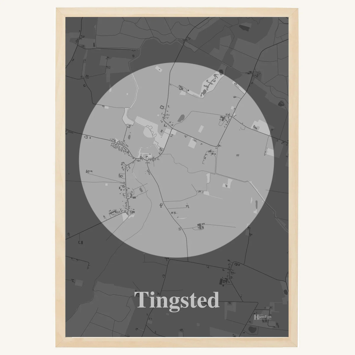 Tingsted plakat – Centrum 2026 – Lys pastel grå