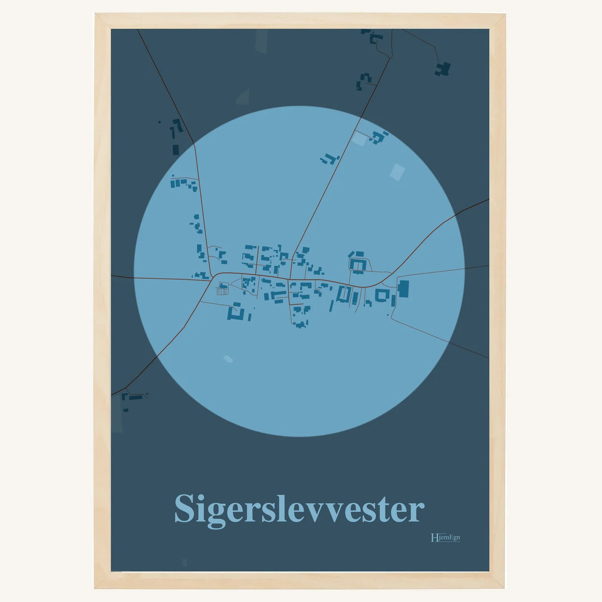 Sigerslevvester plakat – Centrum 2026 – Lys pastel blå