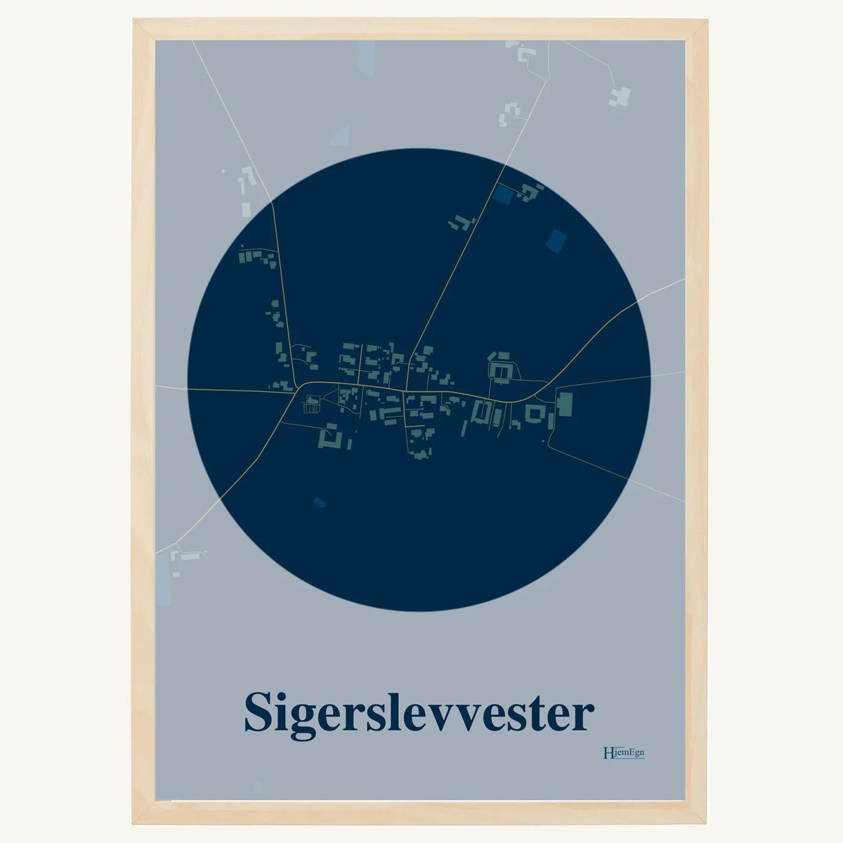 Sigerslevvester plakat – Centrum 2026 – Mørk blå