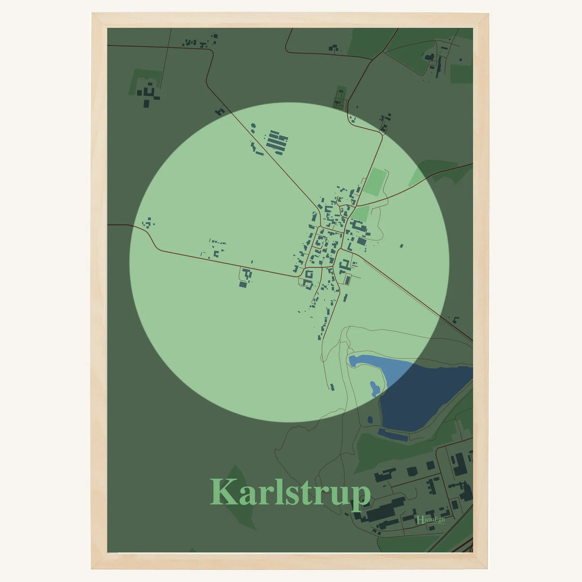 Karlstrup plakat – Centrum 2026 – Lys pastel grøn
