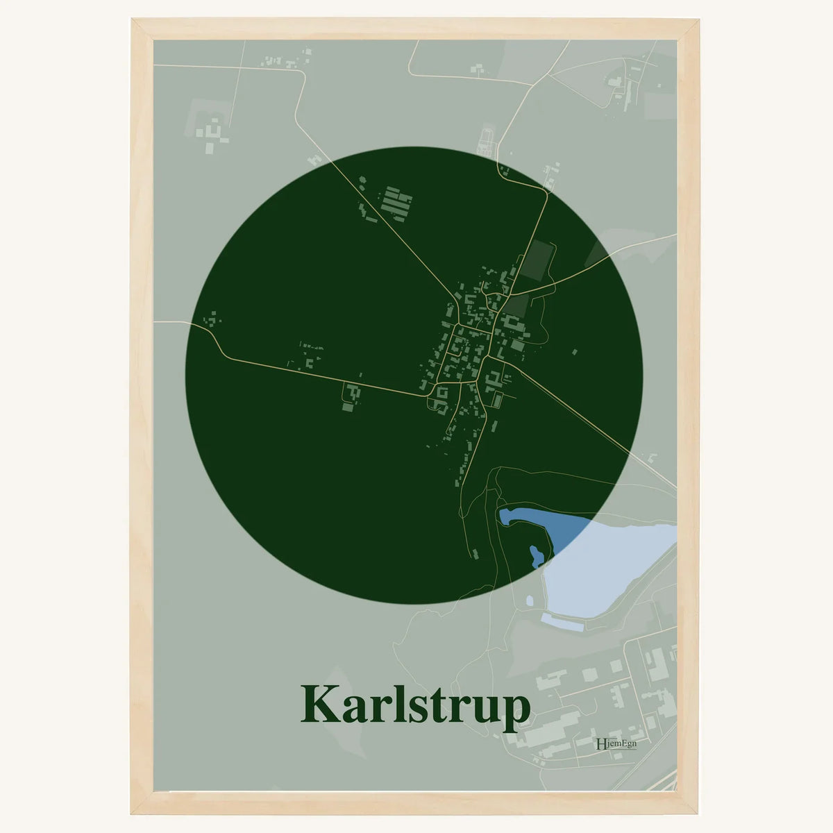 Karlstrup plakat – Centrum 2026 – Mørk grøn