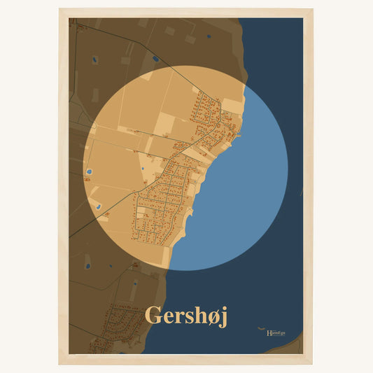 Gershøj plakat – Centrum 2026 – Lys pastel brun