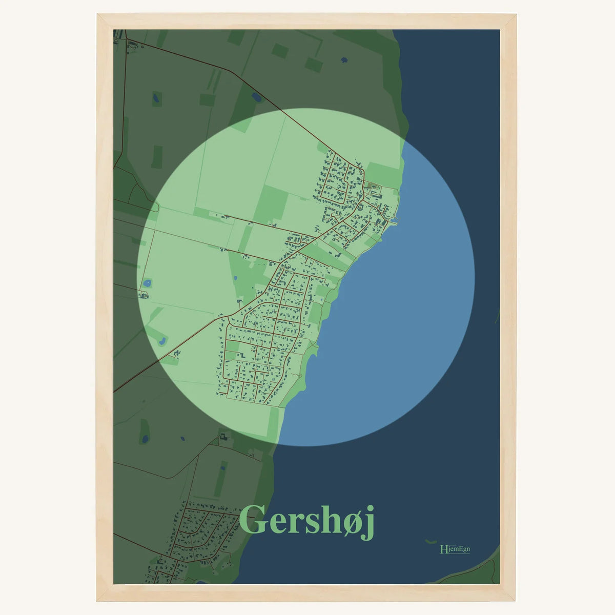 Gershøj plakat – Centrum 2026 – Lys pastel grøn