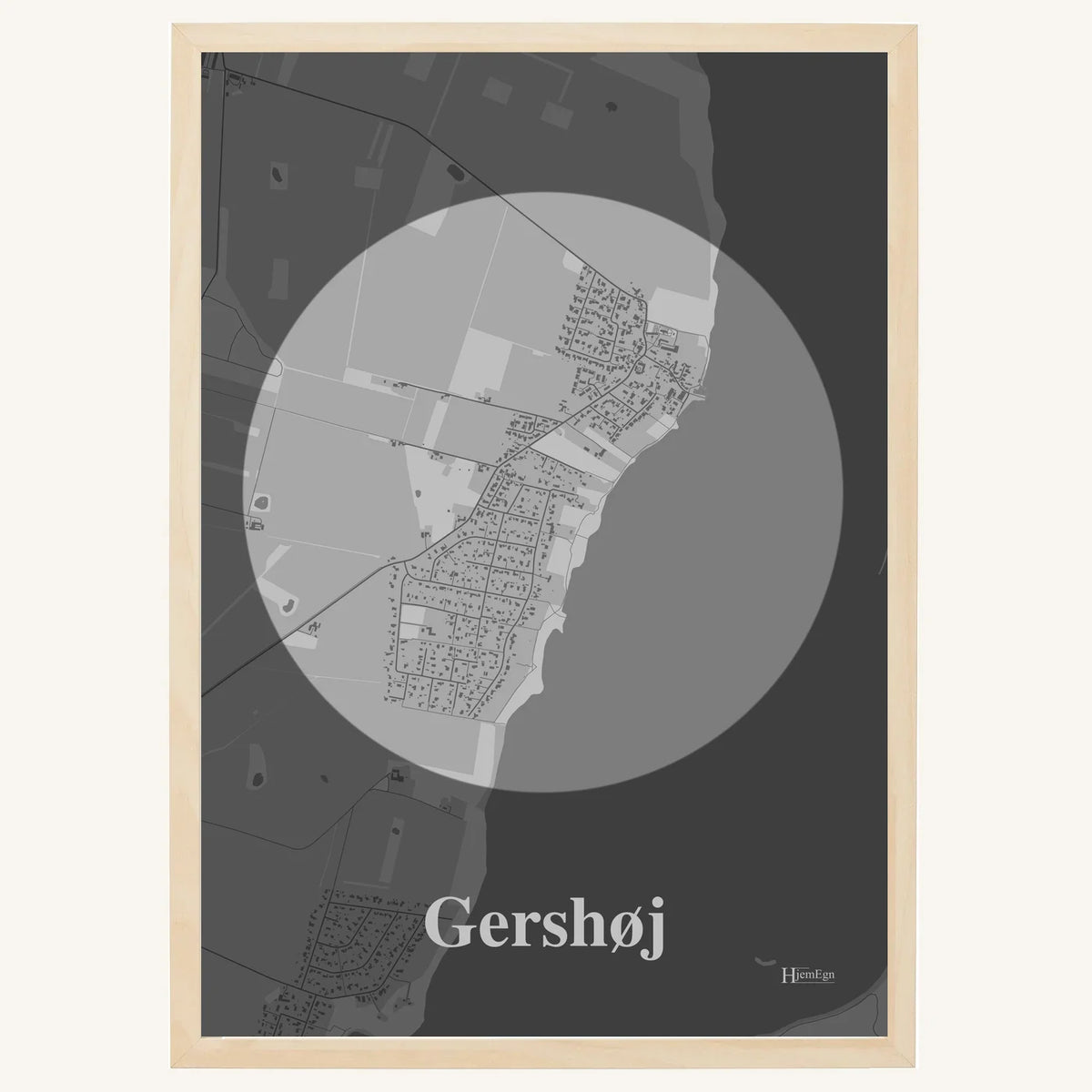 Gershøj plakat – Centrum 2026 – Lys pastel grå