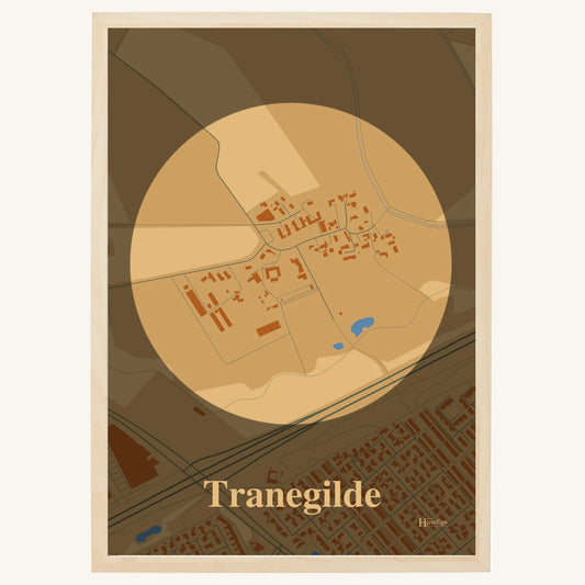 Tranegilde plakat – Centrum 2026 – Lys pastel brun
