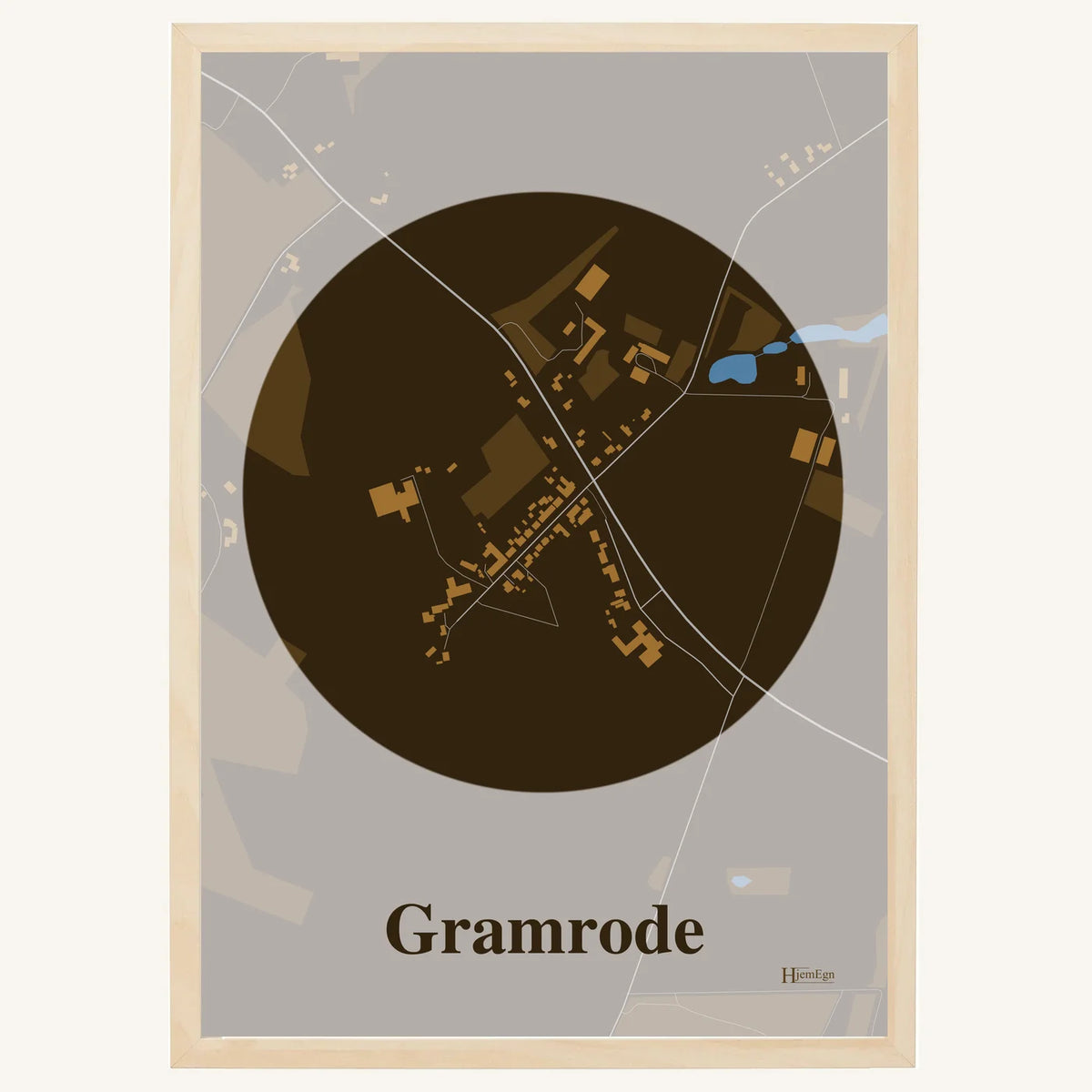 Gramrode plakat – Centrum 2026 – Mørk brun