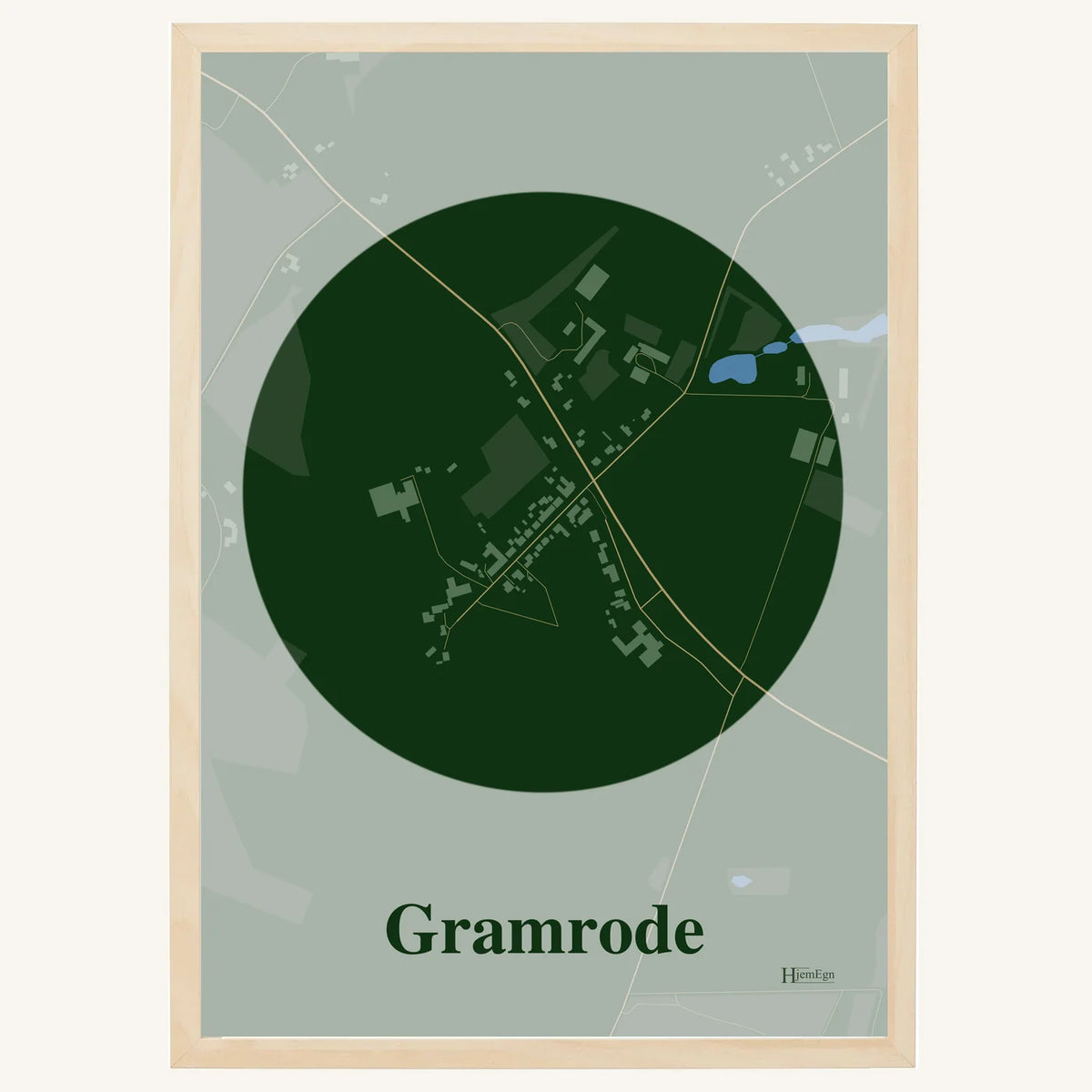Gramrode plakat – Centrum 2026 – Mørk grøn