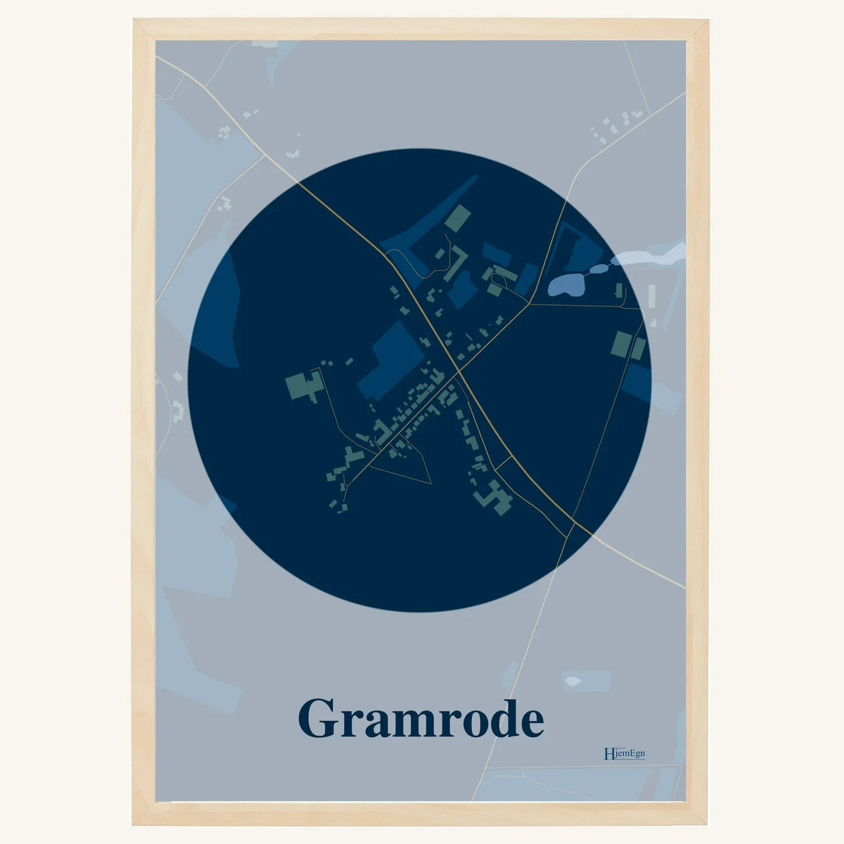 Gramrode plakat – Centrum 2026 – Mørk blå