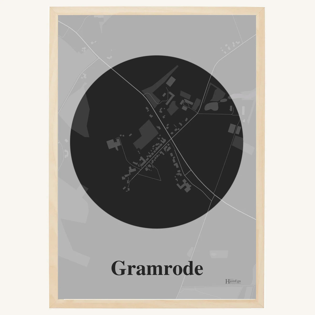 Gramrode plakat – Centrum 2026 – Mørk grå