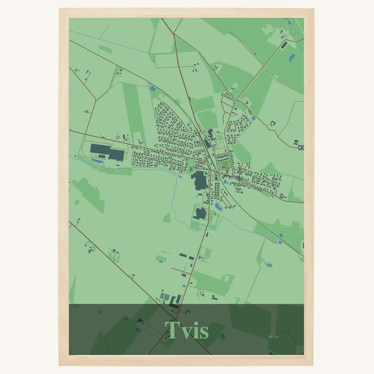 Tvis plakat – Firkantet 2026 – Lys pastel grøn
