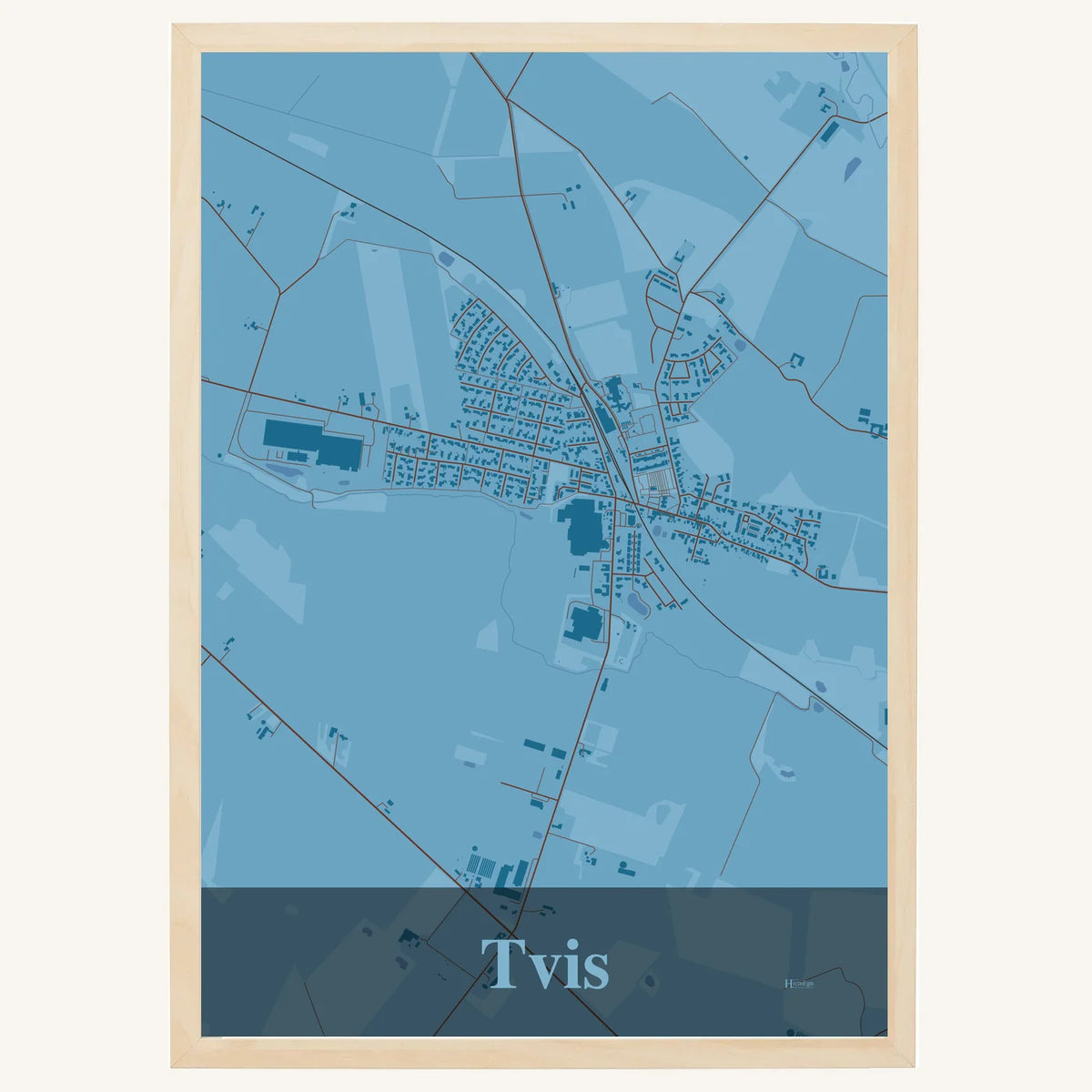 Tvis plakat – Firkantet 2026 – Lys pastel blå