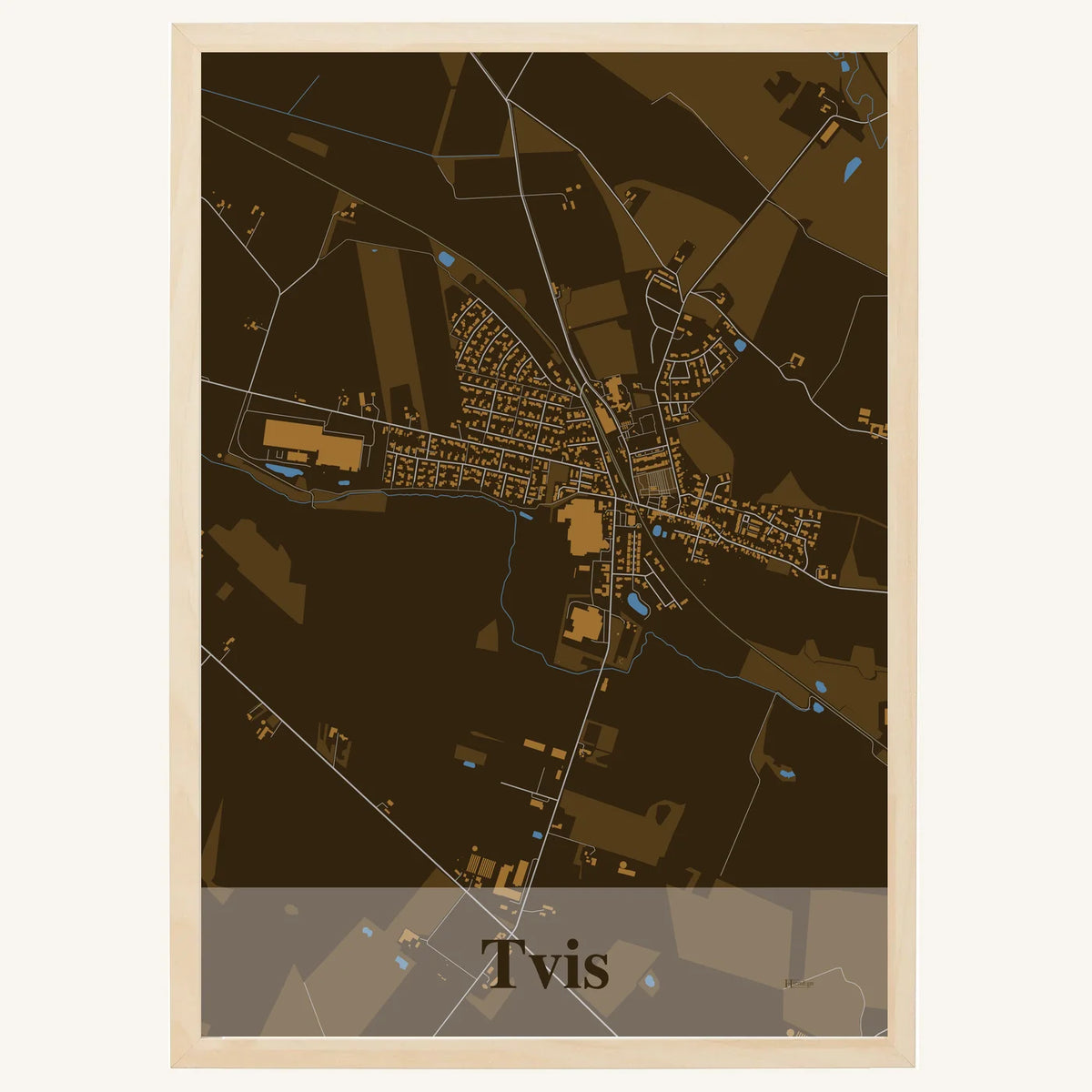 Tvis plakat – Firkantet 2026 – Mørk brun