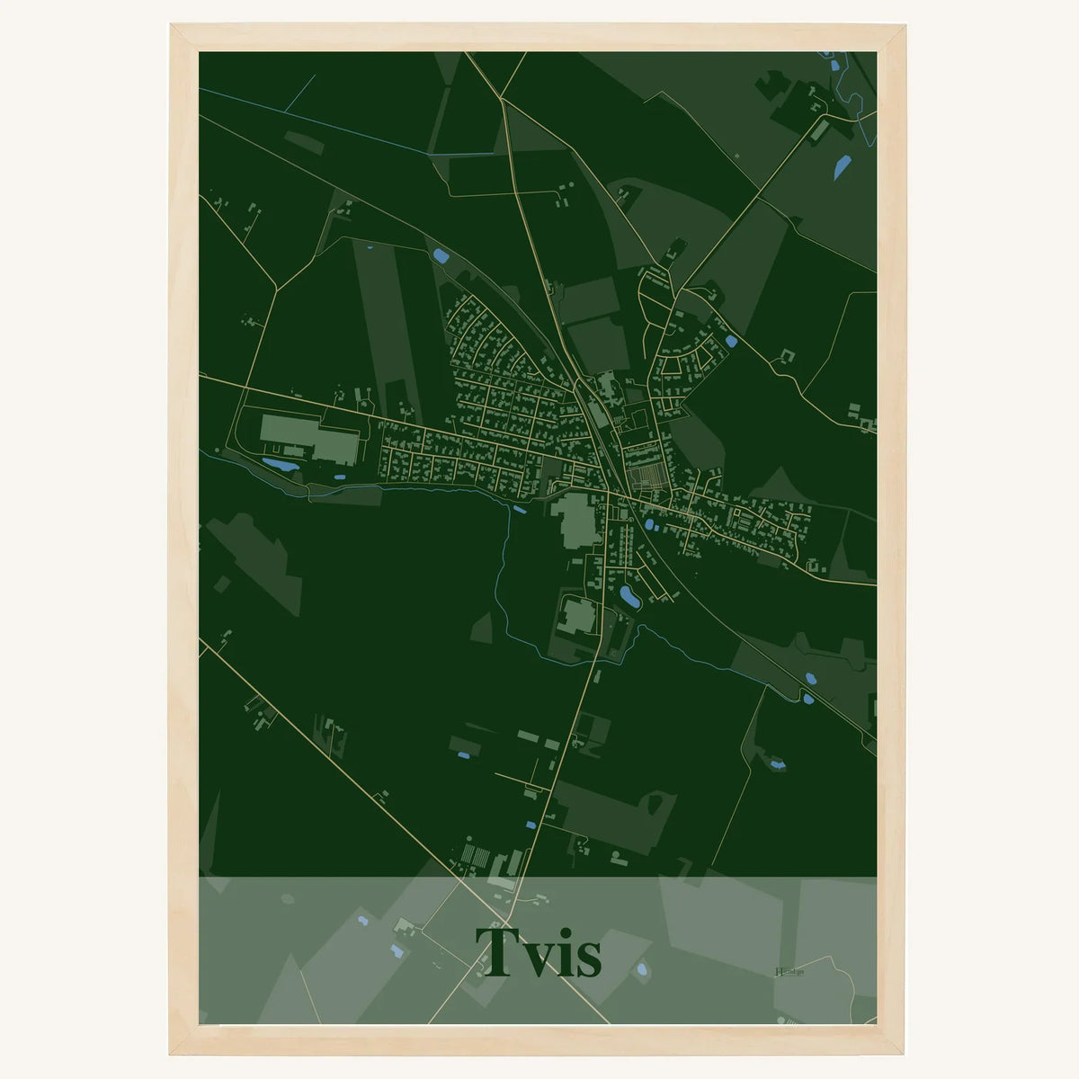 Tvis plakat – Firkantet 2026 – Mørk grøn