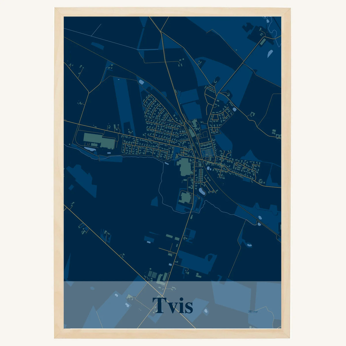 Tvis plakat – Firkantet 2026 – Mørk blå