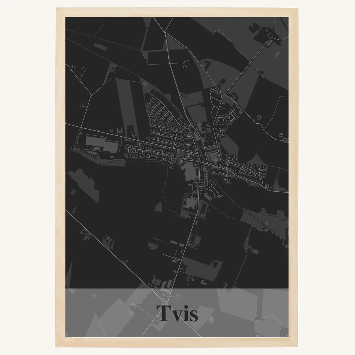 Tvis plakat – Firkantet 2026 – Mørk grå