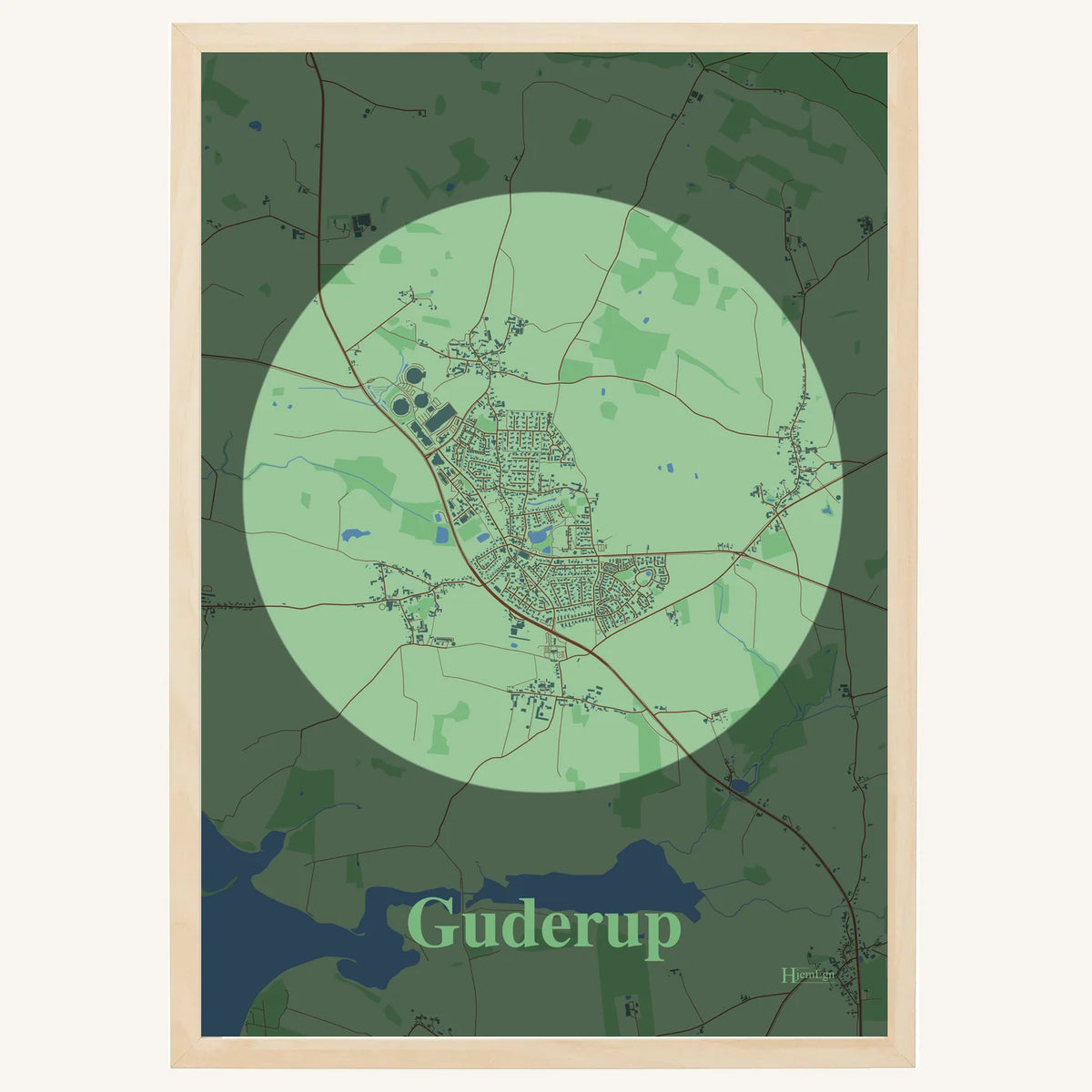 Guderup plakat – Centrum 2026 – Lys pastel grøn
