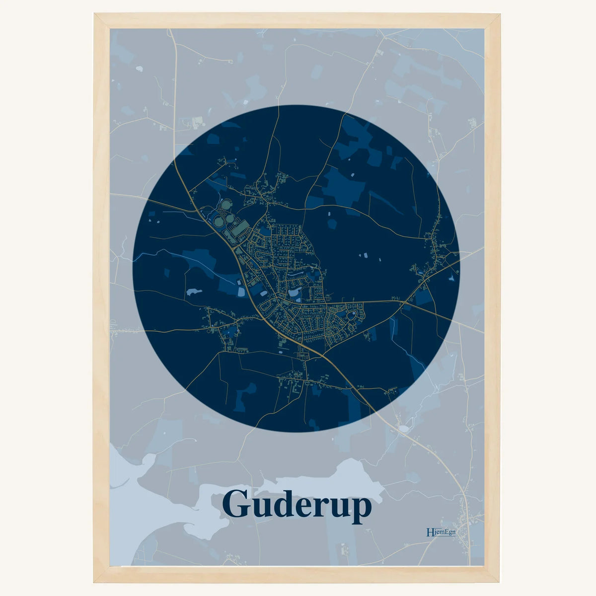 Guderup plakat – Centrum 2026 – Mørk blå