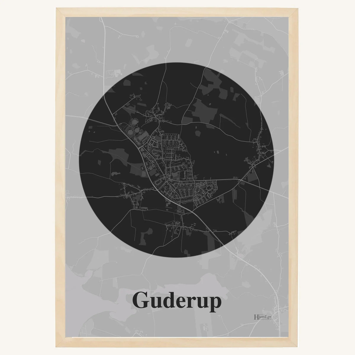 Guderup plakat – Centrum 2026 – Mørk grå