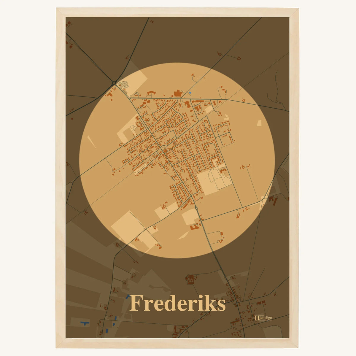 Frederiks plakat – Centrum 2026 – Lys pastel brun