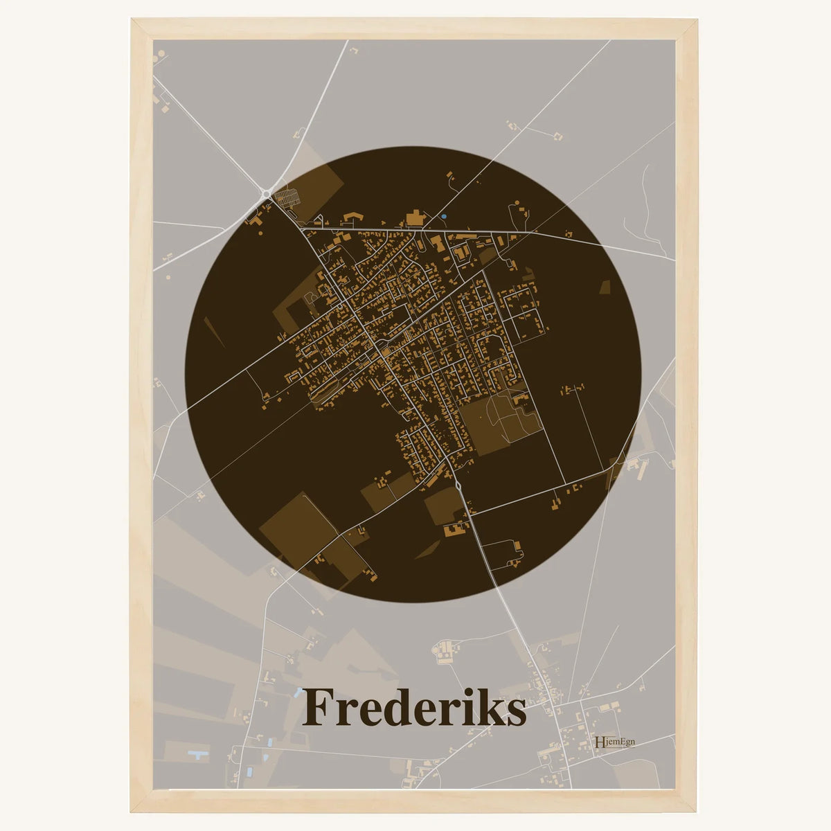 Frederiks plakat – Centrum 2026 – Mørk brun