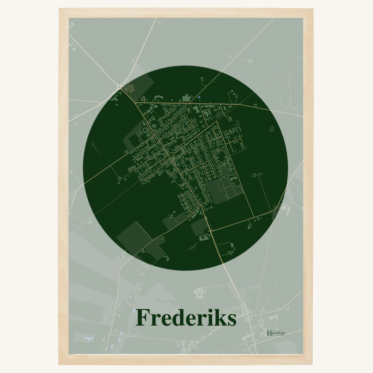 Frederiks plakat – Centrum 2026 – Mørk grøn