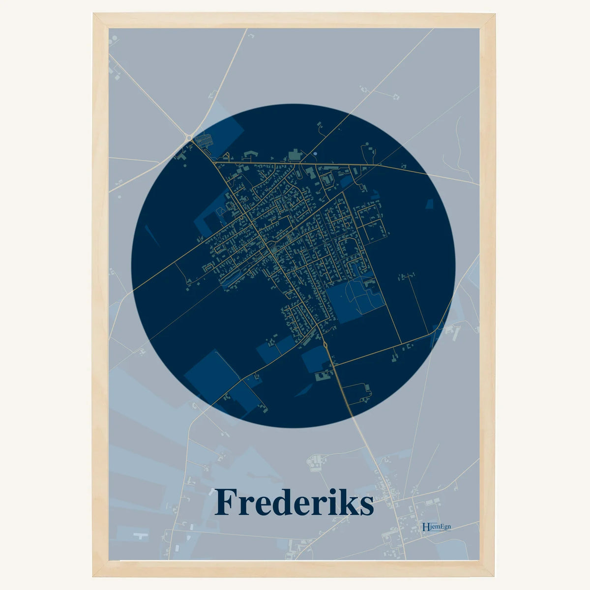 Frederiks plakat – Centrum 2026 – Mørk blå
