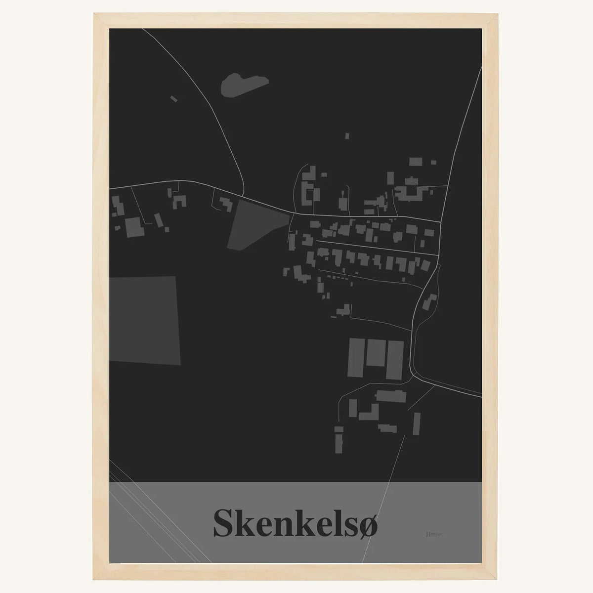 Skenkelsø plakat – Firkantet 2026 – Mørk grå