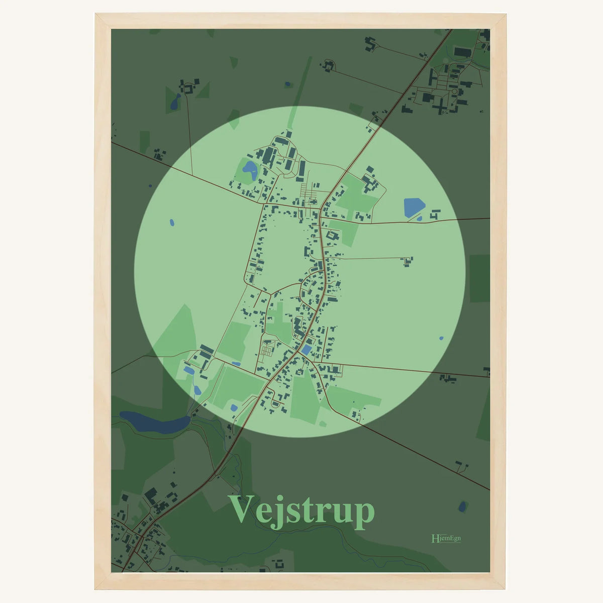 Vejstrup plakat – Centrum 2026 – Lys pastel grøn