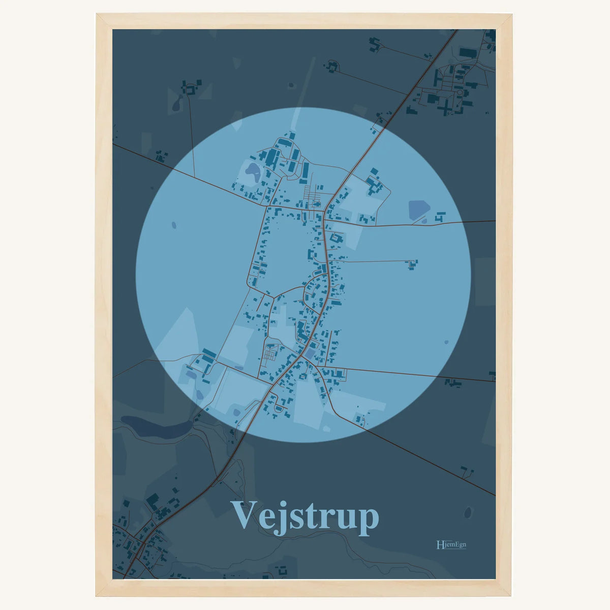 Vejstrup plakat – Centrum 2026 – Lys pastel blå