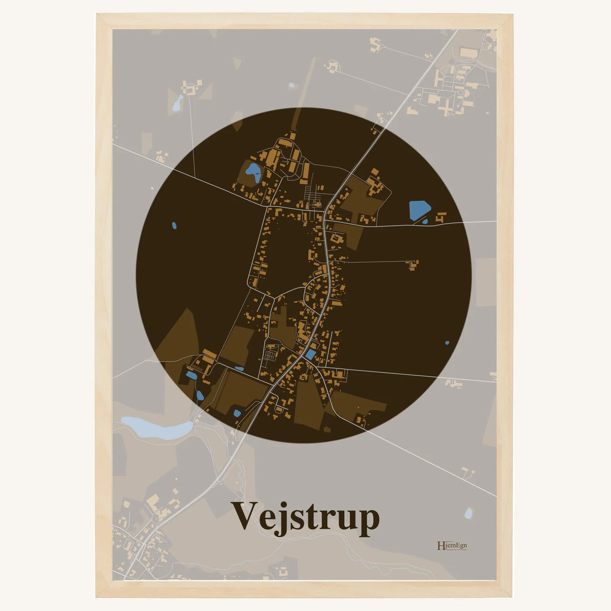 Vejstrup plakat – Centrum 2026 – Mørk brun