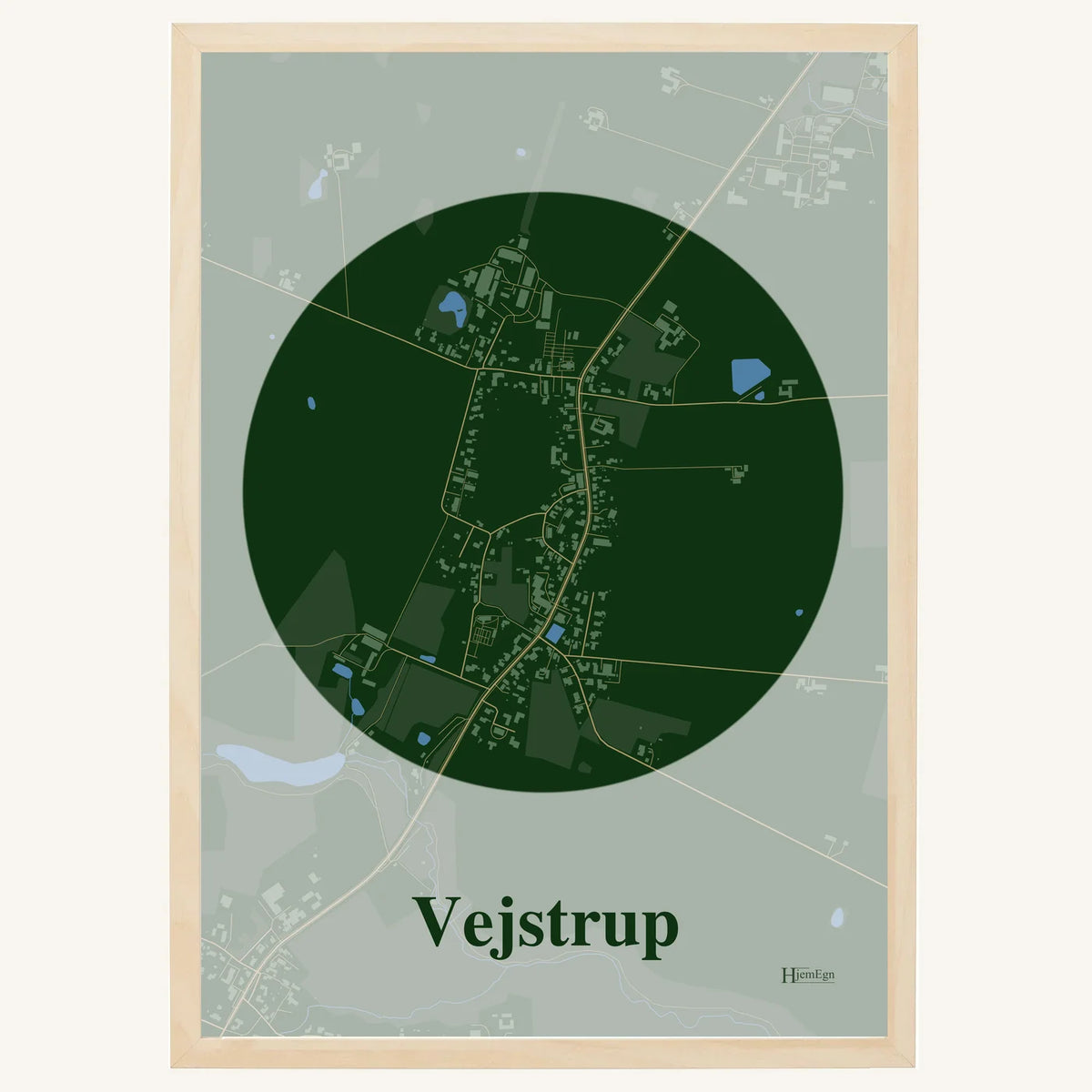 Vejstrup plakat – Centrum 2026 – Mørk grøn