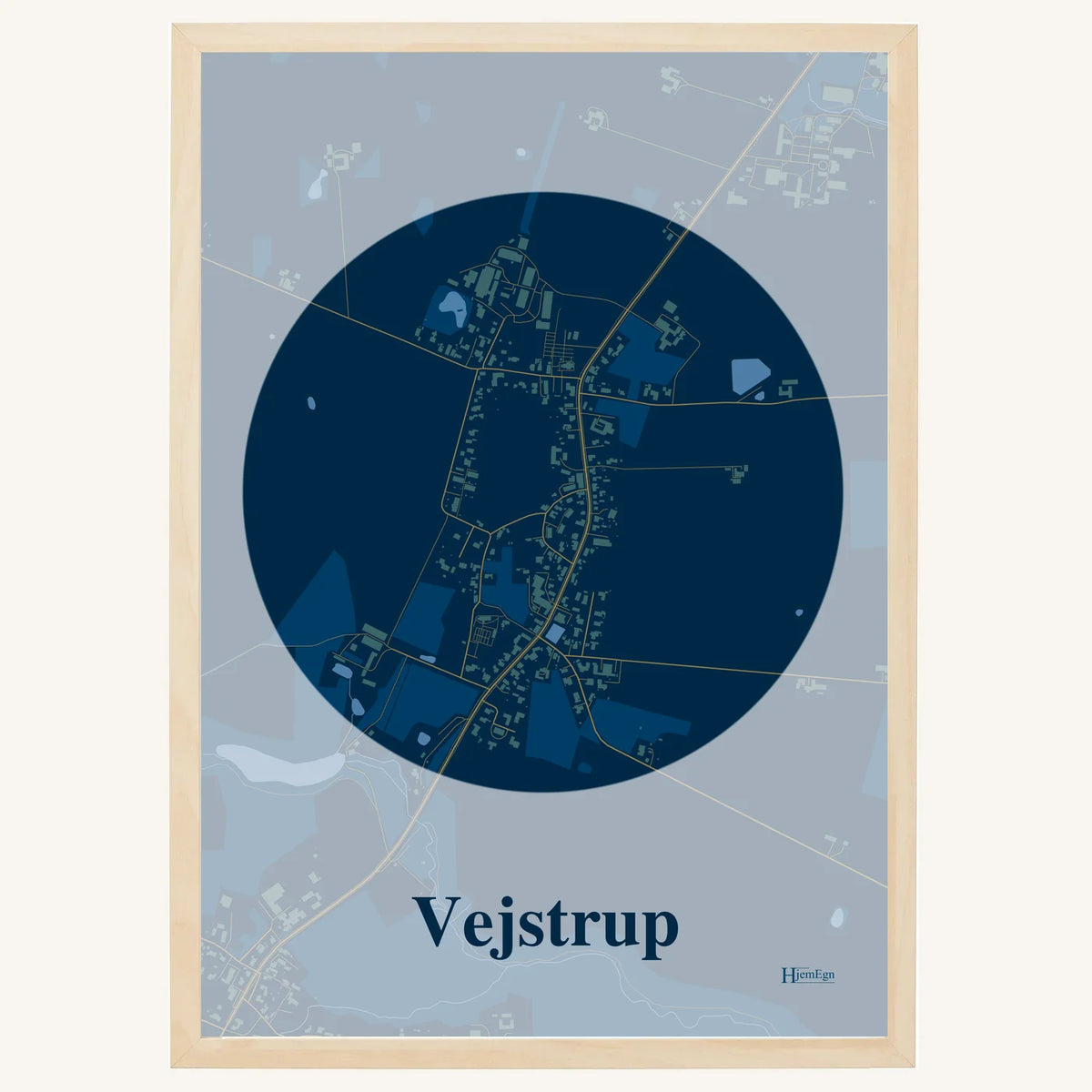 Vejstrup plakat – Centrum 2026 – Mørk blå