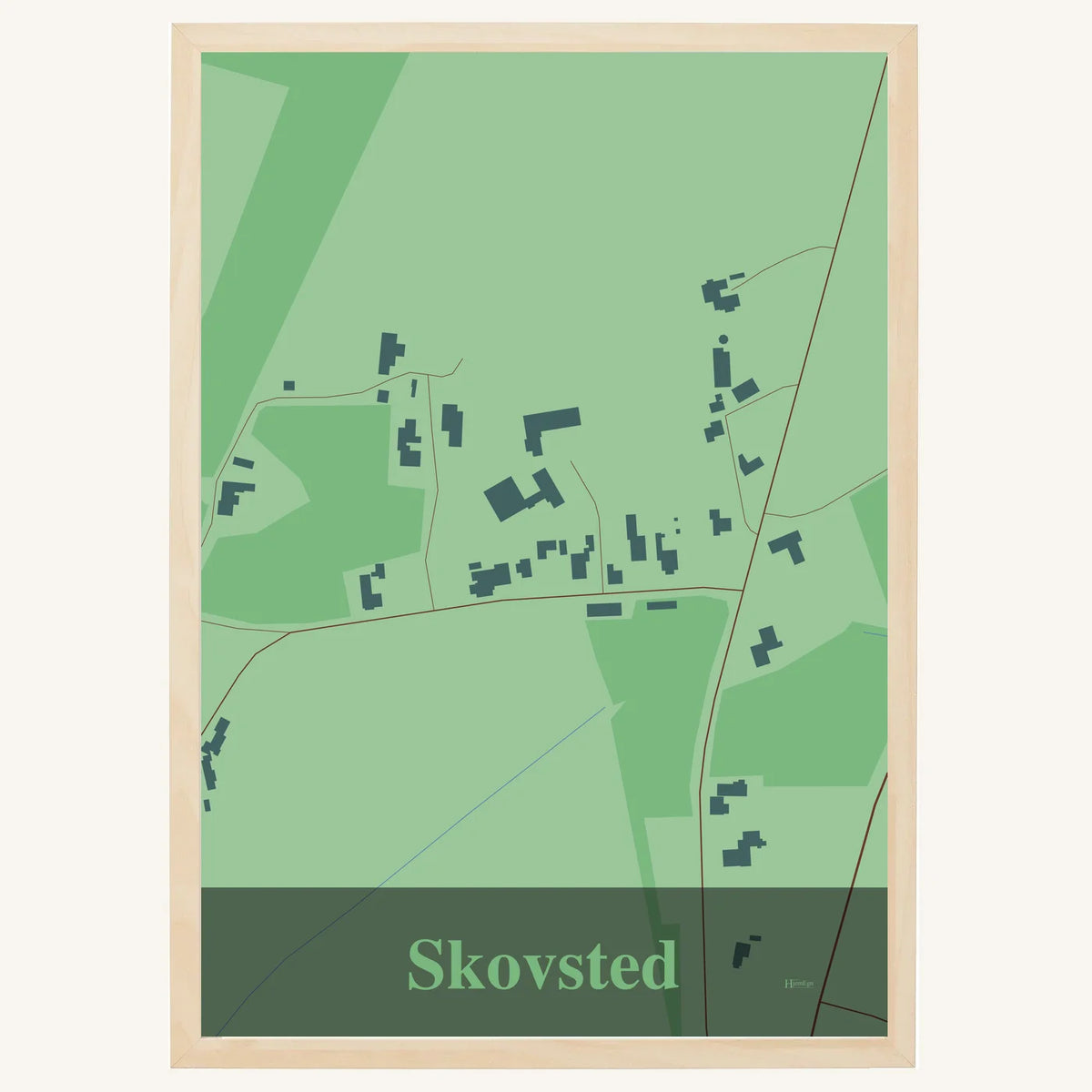 Skovsted plakat – Firkantet 2026 – Lys pastel grøn