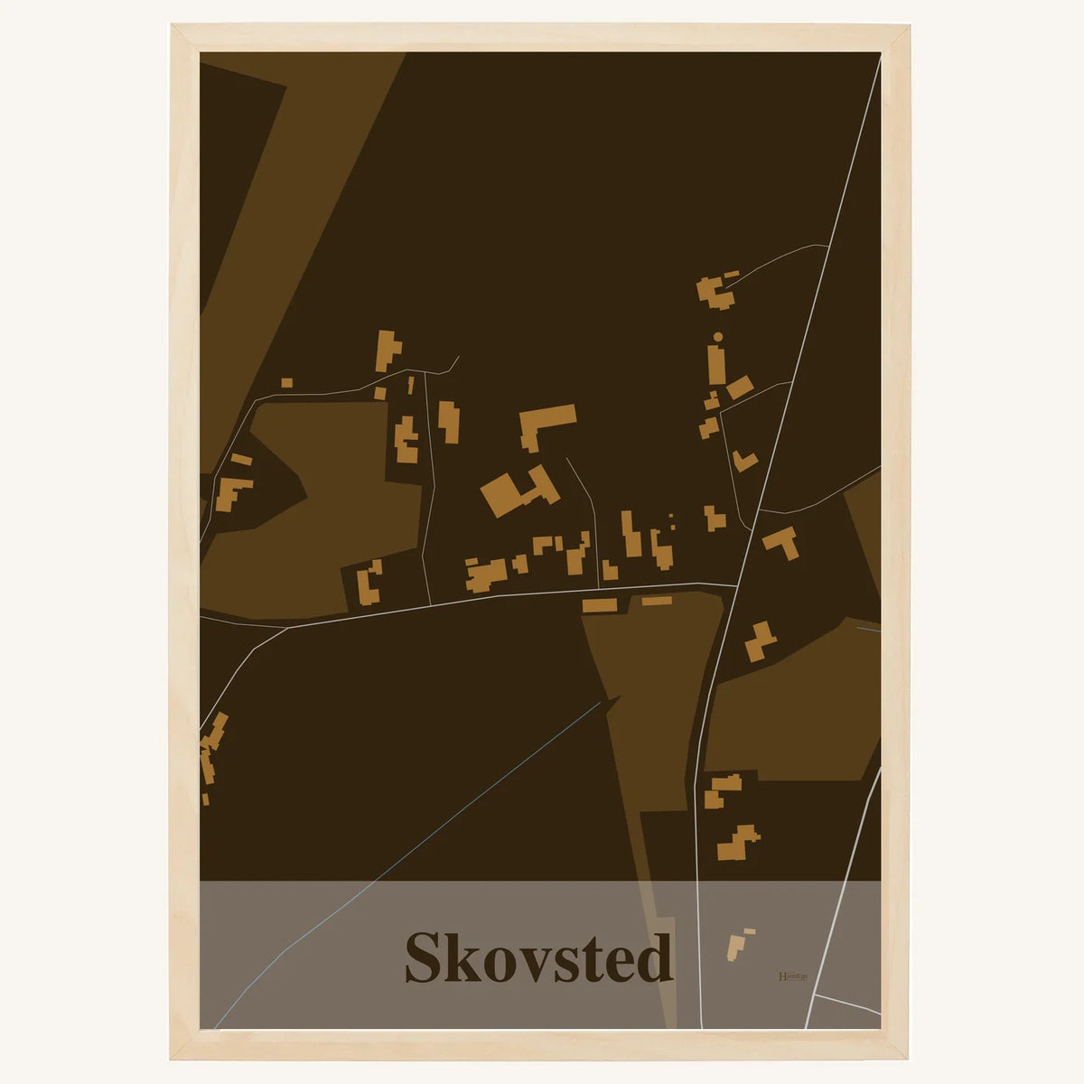 Skovsted plakat – Firkantet 2026 – Mørk brun