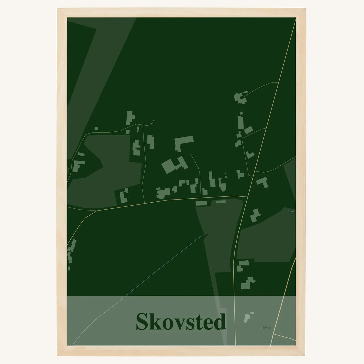 Skovsted plakat – Firkantet 2026 – Mørk grøn