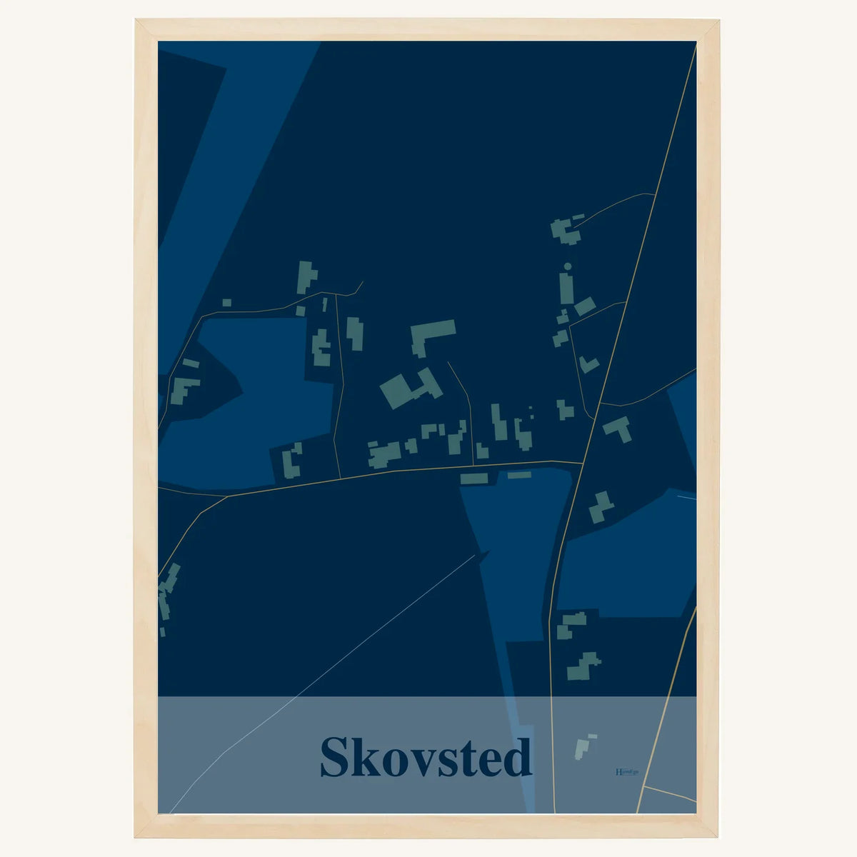 Skovsted plakat – Firkantet 2026 – Mørk blå