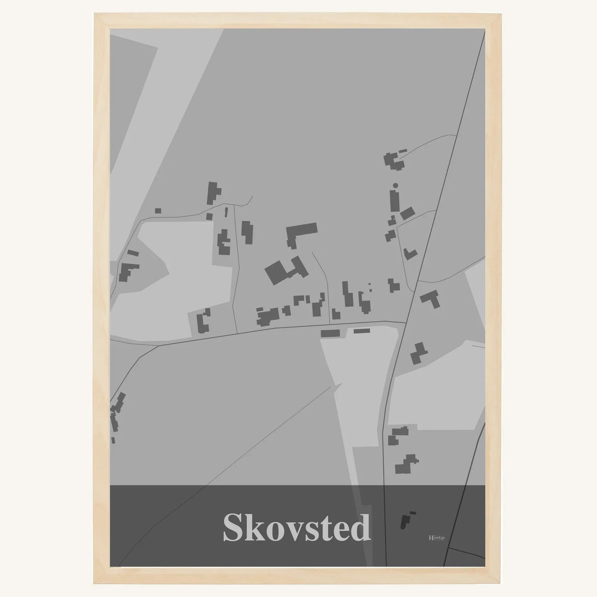 Skovsted plakat – Firkantet 2026 – Lys pastel grå