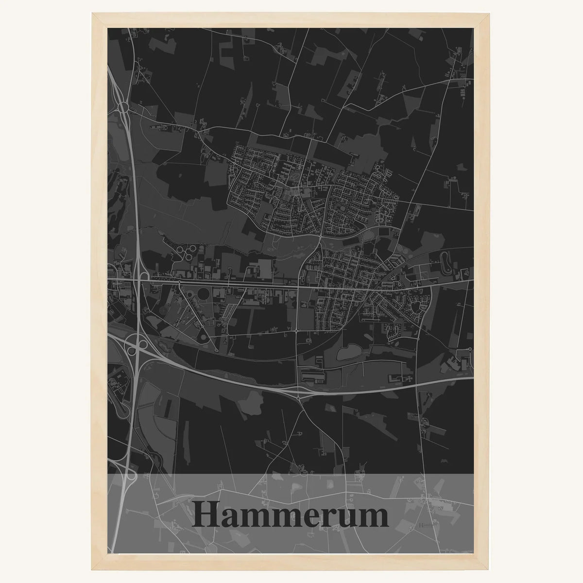 Hammerum plakat – Firkantet 2026 – Mørk grå