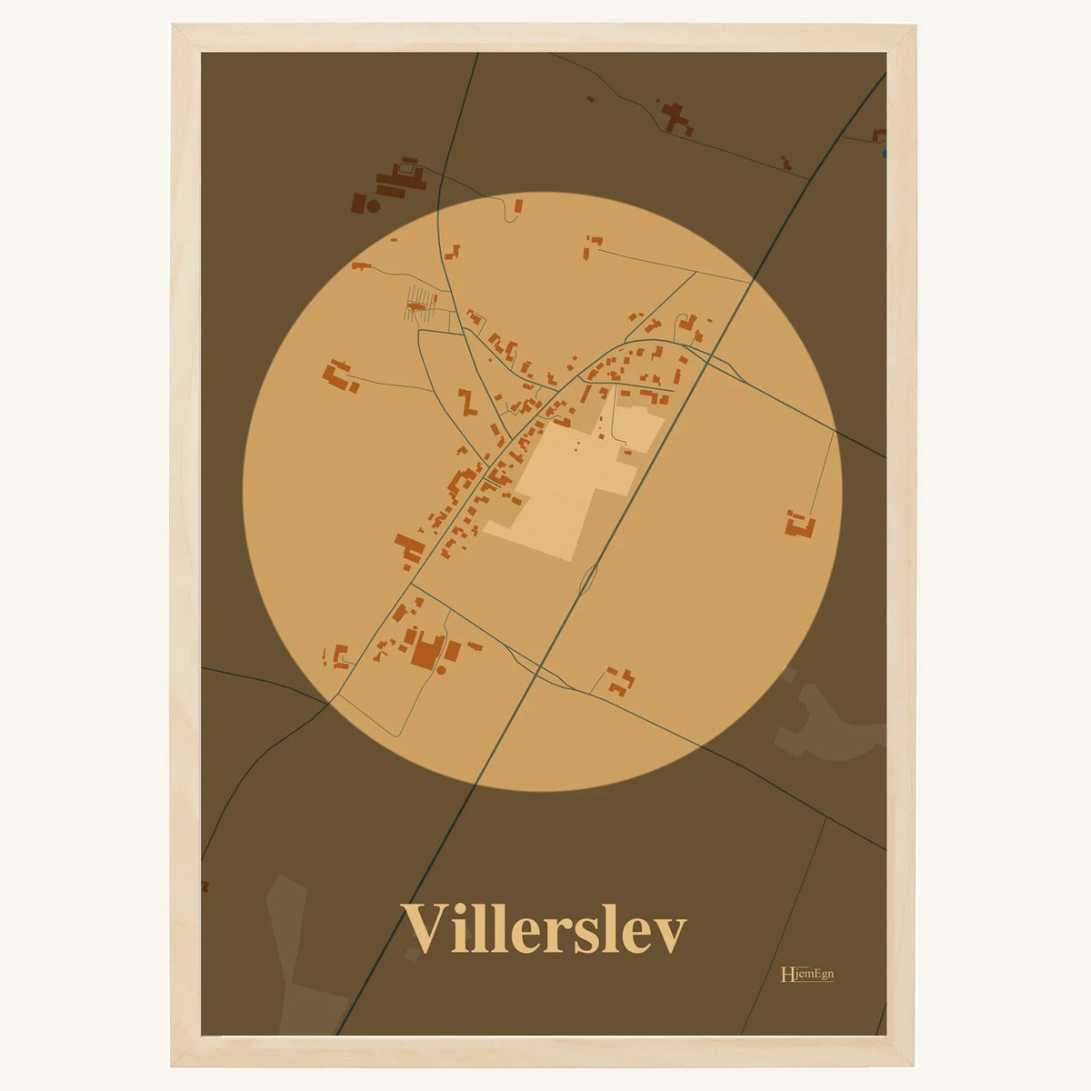 Villerslev plakat – Centrum 2026 – Lys pastel brun