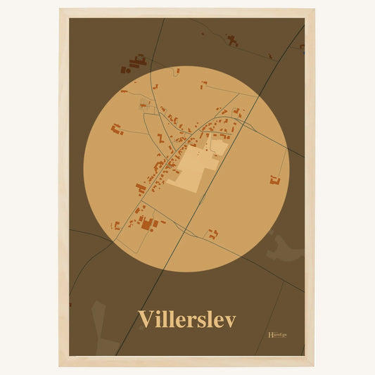 Villerslev plakat – Centrum 2026 – Lys pastel brun