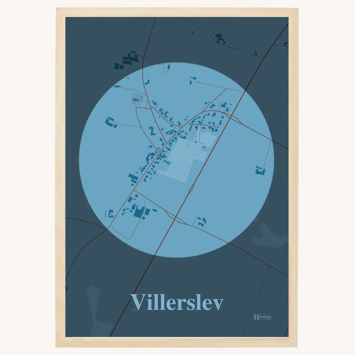 Villerslev plakat – Centrum 2026 – Lys pastel blå