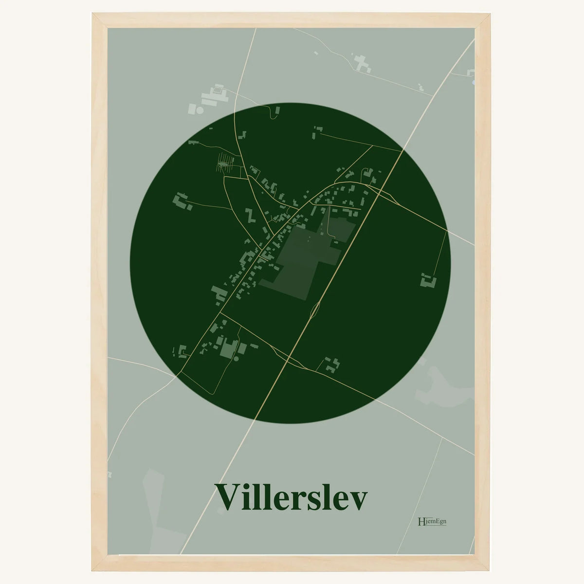 Villerslev plakat – Centrum 2026 – Mørk grøn