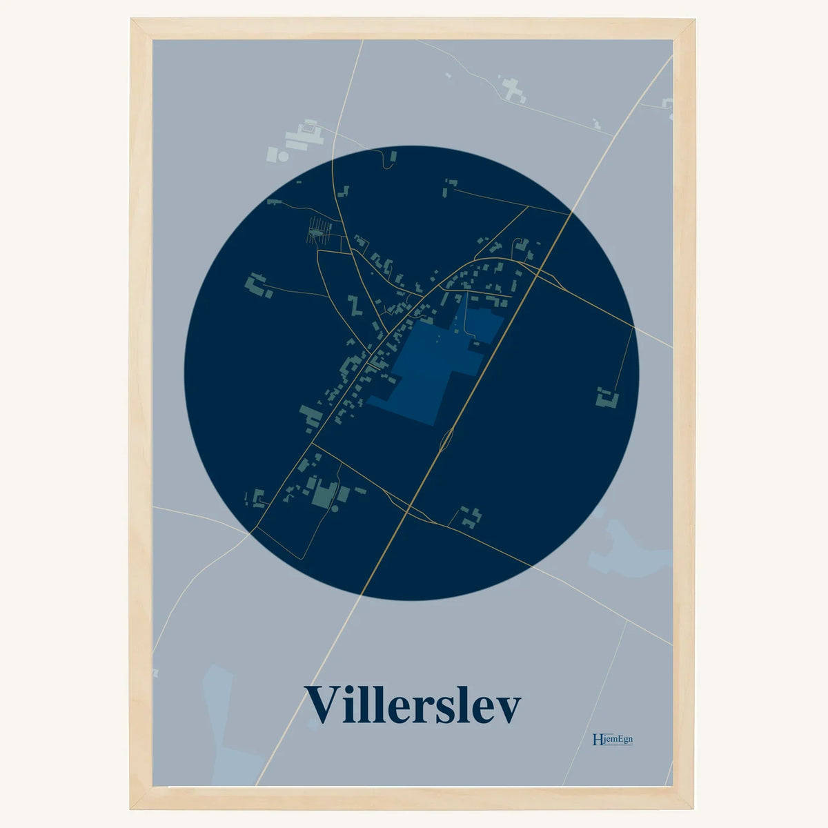 Villerslev plakat – Centrum 2026 – Mørk blå