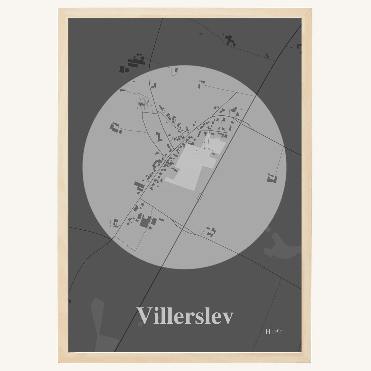 Villerslev plakat – Centrum 2026 – Lys pastel grå