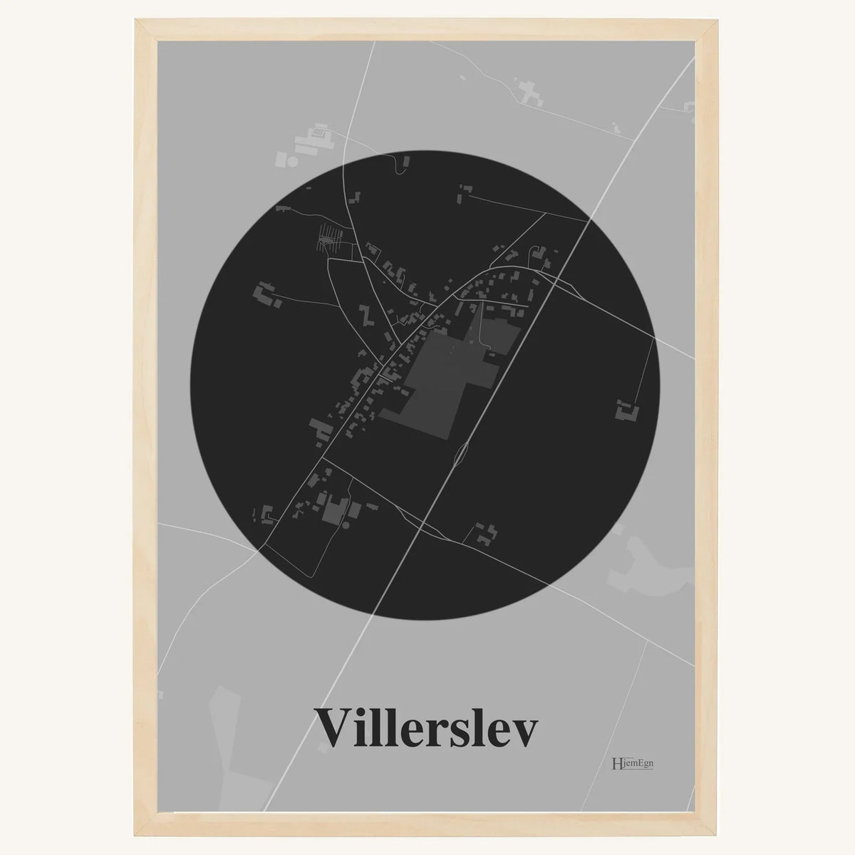 Villerslev plakat – Centrum 2026 – Mørk grå