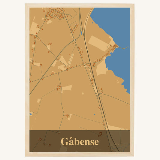 Gåbense plakat – Firkantet 2026 – Lys pastel brun